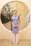 Áo dài cách tân hoa phối tay ADO3CTT4