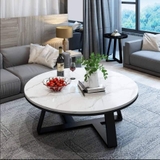 Bàn Trà Đơn Tròn Mặt Đá 70cm BT901