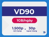 { Trọn Gói 12 Tháng} Sim 4G Vinaphone VD90