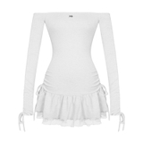 DKMV Liz Dress - Xám trắng