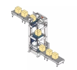 Băng tải dọc nâng sản phẩm