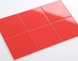 Gạch thẻ 10x10cm màu đỏ