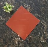 Gạch lát 40×40cm màu đỏ định hình chéo TaKao