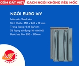 Ngói EuroTYPE Đất Việt 16viên/m2 Màu xanh rêu