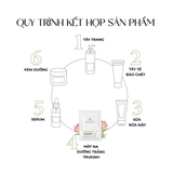 Hộp 10 miếng mặt nạ cấp ẩm và dưỡng trắng Truesky Integrated Mask chiết xuất hoa hồng đá 25g/miếng