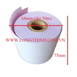 10 cuộn giấy in 2 liên K75 x 68mm - dài 50m