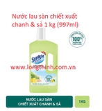 Nước lau sàn Sunlight thiên nhiên chiết xuất Chanh Yuzu Tinh dầu sả 1kg