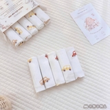 Set 5 khăn sữa sợi tre Monona 30*30cm MNN148, chất liệu Organic mềm mại, thấm hút, kháng khuẩn
