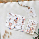 Set 5 khăn sữa vải xô 6 lớp Mochee