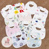 Yếm xô tròn sơ sinh Muslin tree bibs