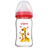 Bình sữa Pigeon thủy tinh Hươu cao cổ/Con ong - 160ml