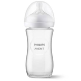 Bình Sữa Philips Avent Natural Thủy Tinh Cổ Rộng 120ml 240ml Chống Đầy Hơi An Toàn cho bé