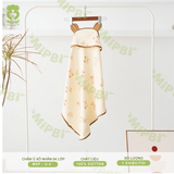 Ủ CHOÀNG XÔ MUSLIN MIPBI (Hoạ tiết gấu ngồi)