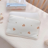 Gối đầu cotton waffle, lót đầu thêu họa tiết Monona cho bé MNN100