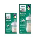 Bình Sữa Philips Avent Natural Thủy Tinh Cổ Rộng 120ml 240ml Chống Đầy Hơi An Toàn cho bé