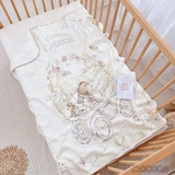 CHĂN COTTON WAFFLE, LƯỚI BAMBOO MONONA MÙA HÈ CHO BÉ IN HỌA TIẾT MNN152