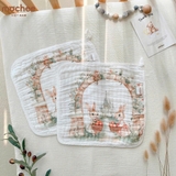 Set 3 Khăn sữa cotton 6 lớp mềm mại Mochee