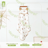 Ủ CHOÀNG XÔ MUSLIN MIPBI (Hoạ tiết gấu vũ trụ)