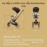 Xe đẩy đảo chiều V18 mẫu mới gọn nhẹ