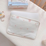 Gối đầu cotton waffle, lót đầu thêu họa tiết Monona cho bé MNN100