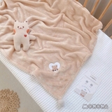 Monona Chăn lông tuyết họa tiết thêu cao cấp mềm mịn, ấm áp cho bé MNN130, MNN051