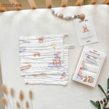 Set 5 khăn sữa vải xô 6 lớp Mochee