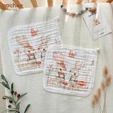 Set 3 Khăn sữa cotton 6 lớp mềm mại Mochee