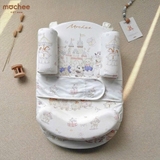 Đệm chống trào ngược kết hợp đệm ngủ 3in1 Velva Cotton Mochee cho bé