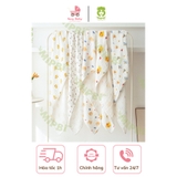 Khăn tắm xô nhăn Mipbi 6 lớp hoạ tiết