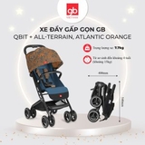 Xe đẩy gấp gọn GB Qbit + All-Terrain Colors Fashion Edition