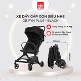 Xe đẩy gấp gọn siêu nhẹ GB FYN PLUS 0177B dây đai bạc