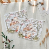 Set 3 Khăn sữa cotton 6 lớp mềm mại Mochee