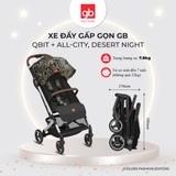 Xe đẩy gấp gọn GB Qbit + All-City Colors Fashion Edition