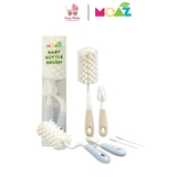 Bộ cọ rửa bình sữa  Moaz Eco thiết kế tiện lợi cho bé