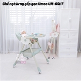 Ghế ăn dặm Umoo ngả lưng gấp gọn có bánh UM-05117 mẫu mới 2022