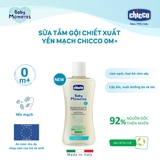 Sữa tắm gội chiết xuất yến mạch 0M+ 200ml