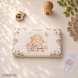 Gối cao su non Monona cotton trần bông họa tiết cổ tích MNN164
