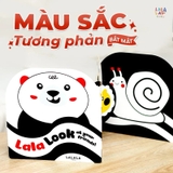Sách âm thanh Lalalook giúp kích thích, phát triển não bộ thị giác cho bé sơ sinh.