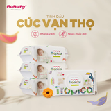 Khăn giấy ướt 100% sợi tự nhiên và rayon Mamamy Tropical 90 tờ