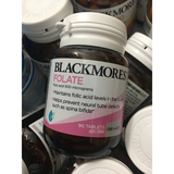 Blackmores Folate 500mcg 90 viên Úc bổ xung axitfolic của Úc