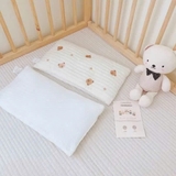 Gối lót đầu xuất Hàn điều hòa trần bông kháng khuẩn cho bé sơ sinh