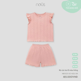 Bộ cộc ba lỗ màu hồng 6M-2Y