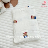 CHĂN XÔ ADEN 100% SỢI TRE KHÁNG KHUẨN ĐA NĂNG 4 LỚP HOẠ TIẾT