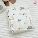 CHĂN XÔ ADEN 100% SỢI TRE KHÁNG KHUẨN ĐA NĂNG 4 LỚP HOẠ TIẾT