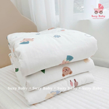 Chăn bông hạt đậu Monona họa tiết