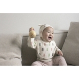 Yếm vải ngực / Yếm vải tròn Bunnie Blossom Hàn Quốc cho bé 0-36 tháng