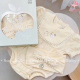 Body cộc kèm băng đô La Pomme Deluxe Tiệc Trà Chiều 0M-9M