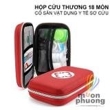 Hộp y tế sơ cấp cứu 18 món có sẵn dụng cụ cứu thương
