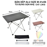 Bàn nhôm xếp size M 56x41