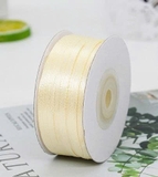 Ruy băng bản 0,3cm x 50m - màu Kem